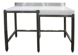 Saro Demontagetafel Met Hakblok Met Opstaande Rand 1500x500
